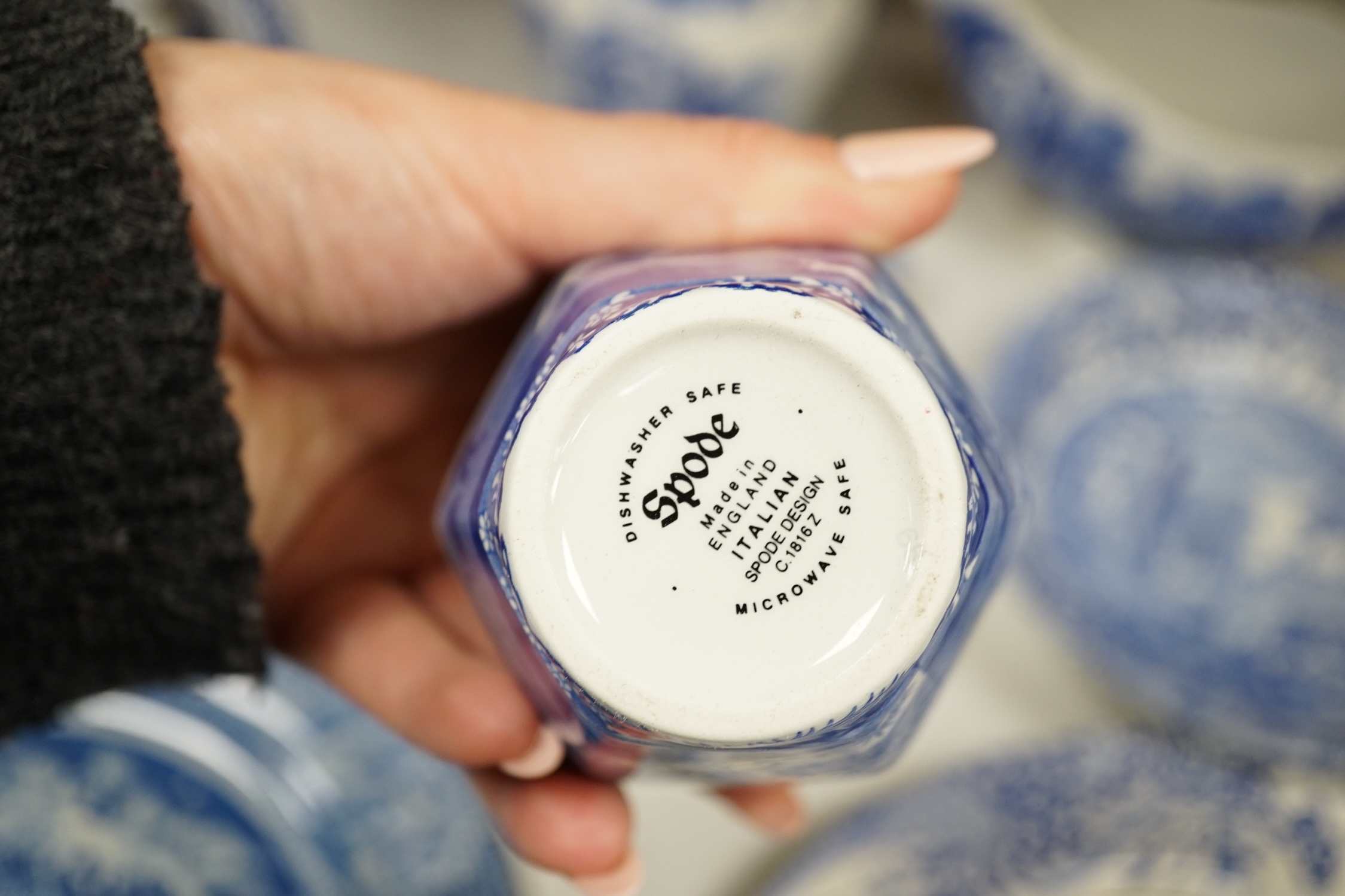 A collection of mostly Copeland Spode 'Italian' blue and white china